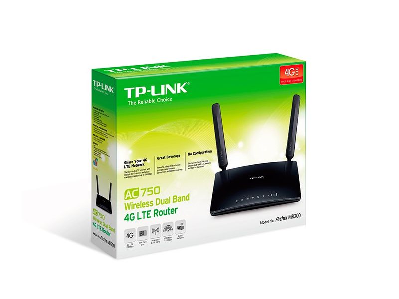 Модем/WiFi роутер 3G/4G TP-LINK Archer MR200 0000600  фото